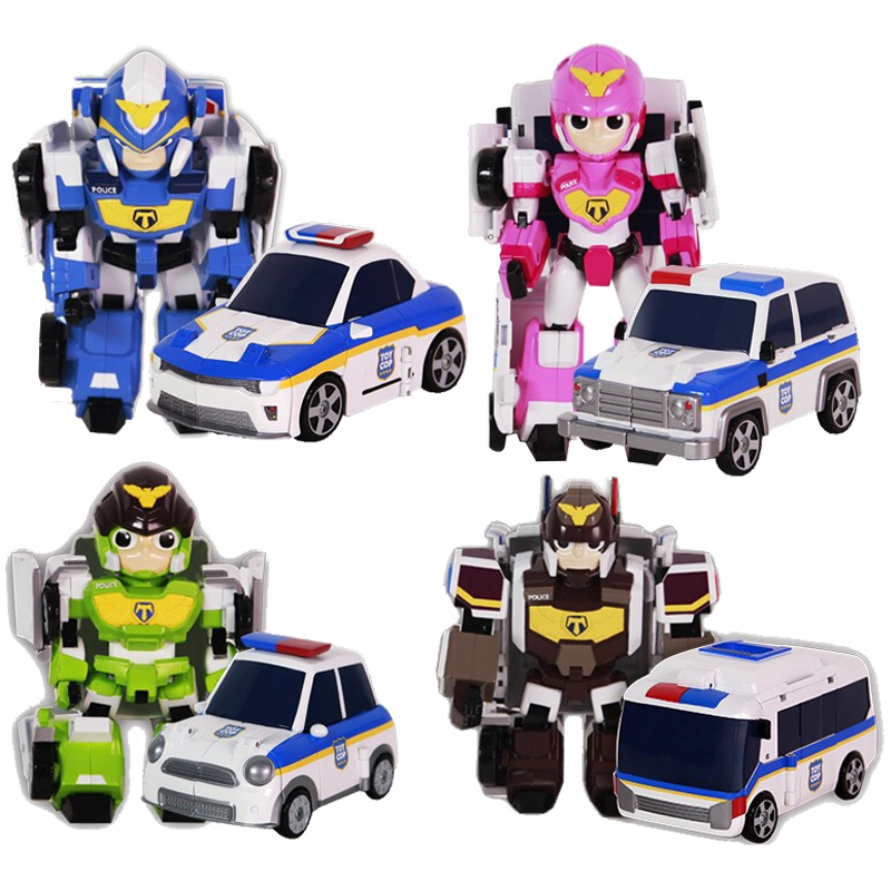 庄臣正义救援队警车玩具联盟变身变形机器人男孩玩具车 [正义救援队]