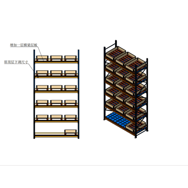 隆博宇 四柱货架仓位配件图片