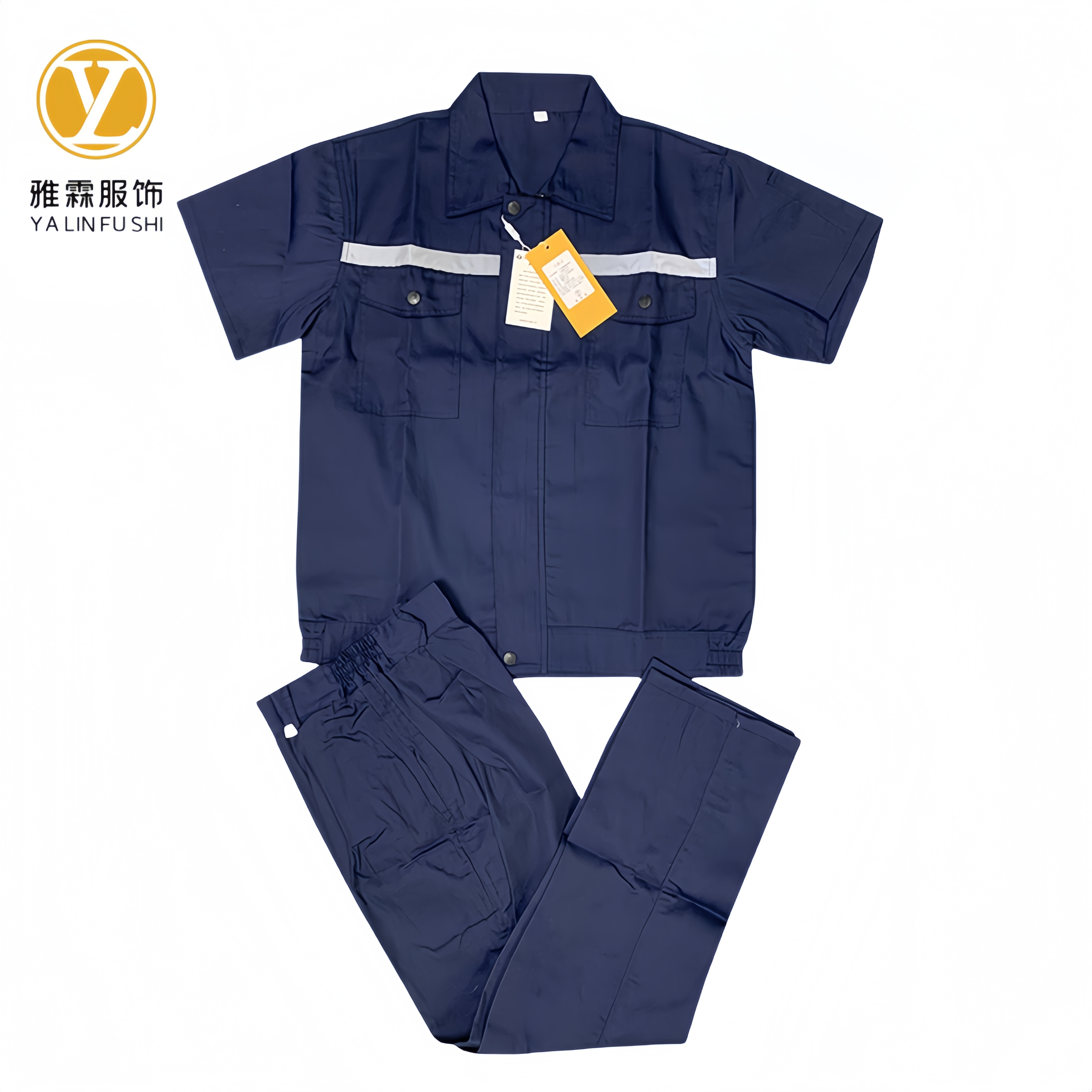 雅霖服 短袖工作服套装24YLF-BS6511 套高清大图