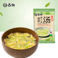 苏伯方便速食蔬菜蛋花汤即食食品汤料包，12g苏伯翡翠萝卜丝汤*1袋