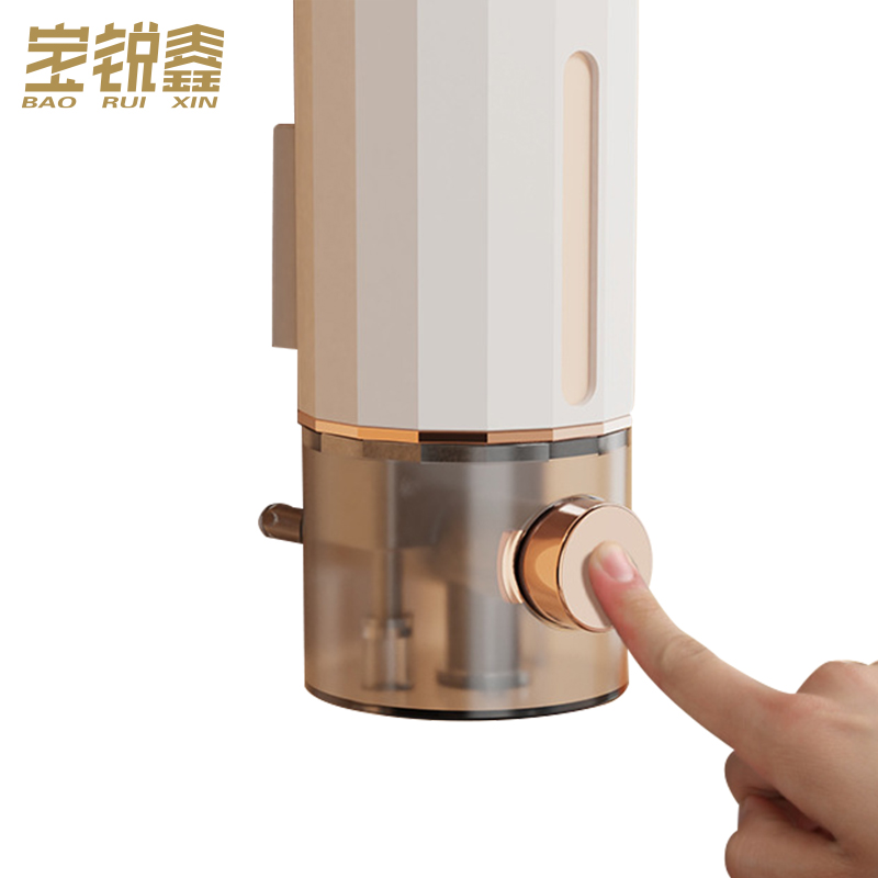 宝锐鑫 皂液器浴室泡沫挤压式 壁挂式 个高清大图
