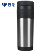 万象保温杯304不锈钢男士车载水杯便携大容量泡茶杯茶水分离水杯R10