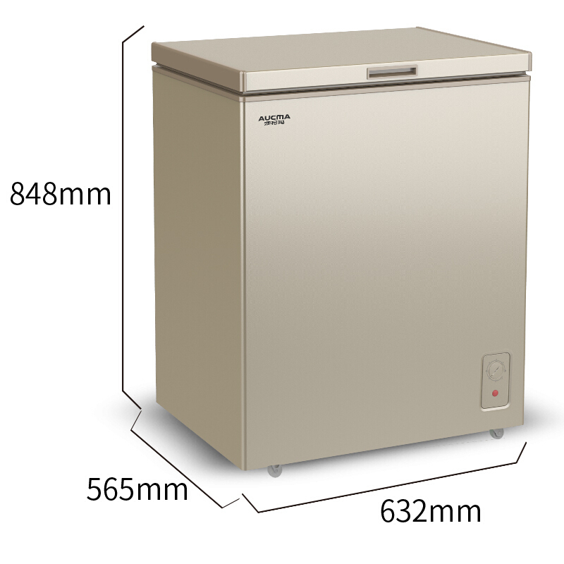 澳柯玛145升小冰柜家用小型冷冻柜保鲜迷你冷藏柜商用卧式冷柜单用节能省电BC/BD-145NF高清大图