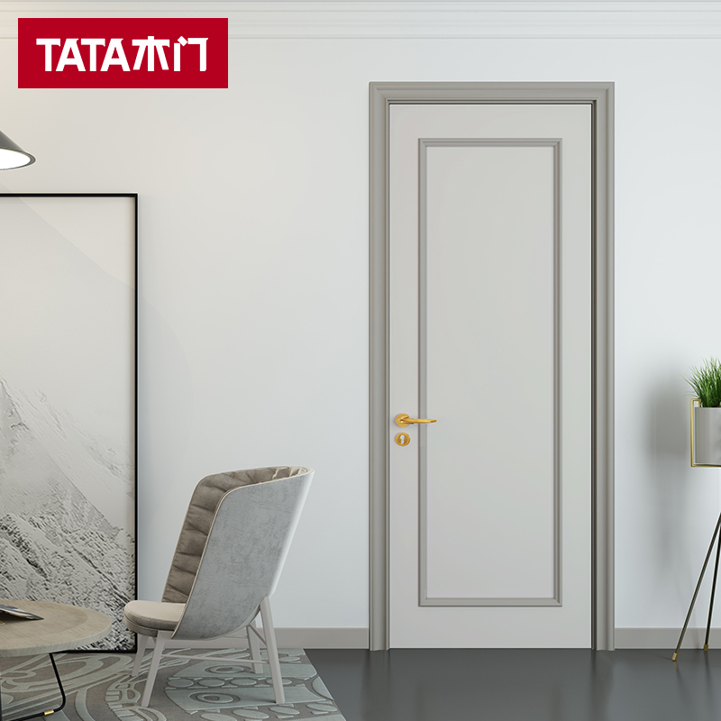 tata木门室内门实木复合卧室环保门定制木门jf003