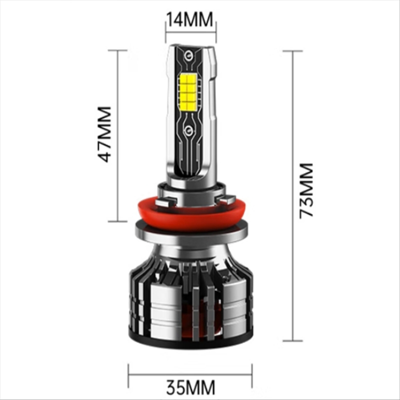 ZGOSL h1led汽车大灯远近一体激光LED车灯泡超亮远近光灯泡