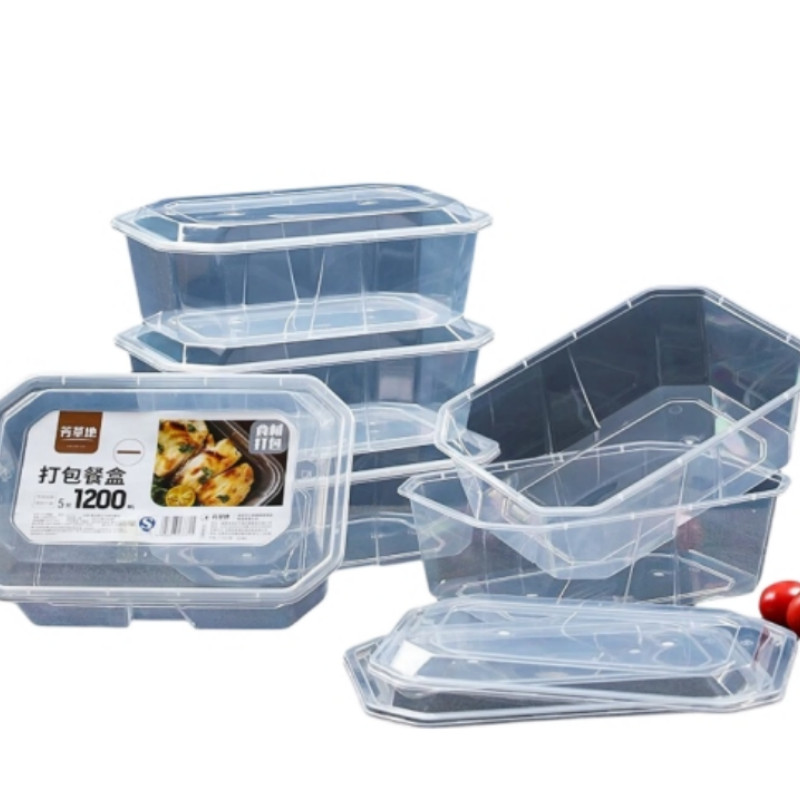 芳草地 3G3331*2 长方形一次性饭盒1200ML 10套/包 (单位:包)