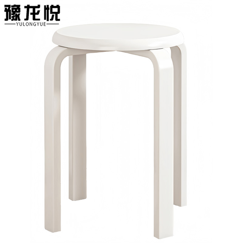 豫龙悦木质圆凳高清大图