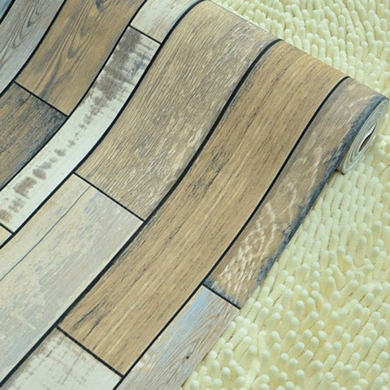 复古工业做旧木板纹木纹墙纸客厅餐厅网吧书房烧烤店足疗背景壹德壹