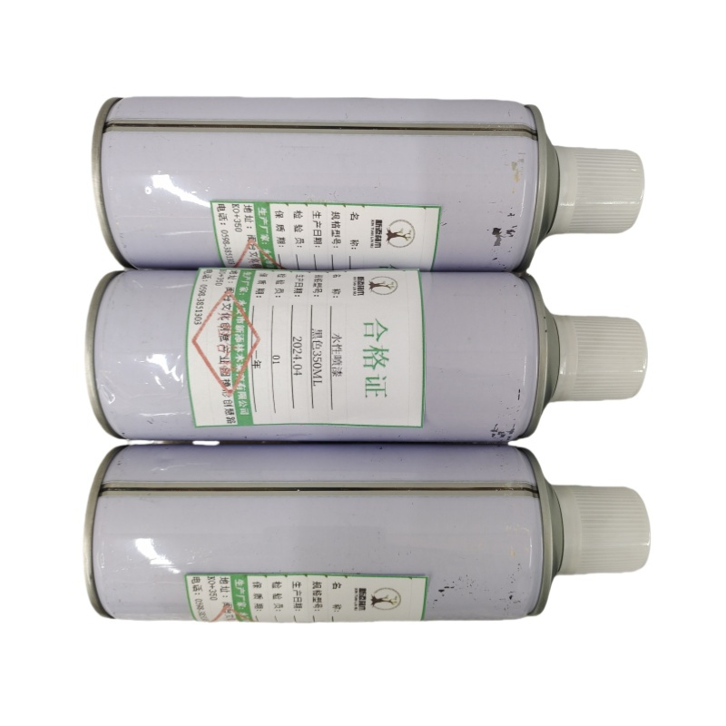 新添林木水性喷漆 黑色 350ml/ 瓶