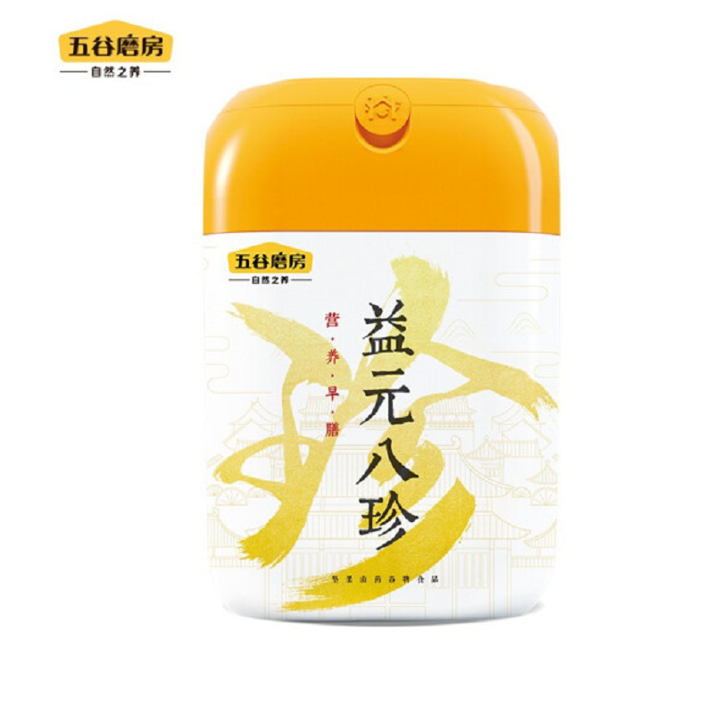 五谷磨房 礼盒套装2140g 伊利脱脂纯牛奶250ml*24盒2箱