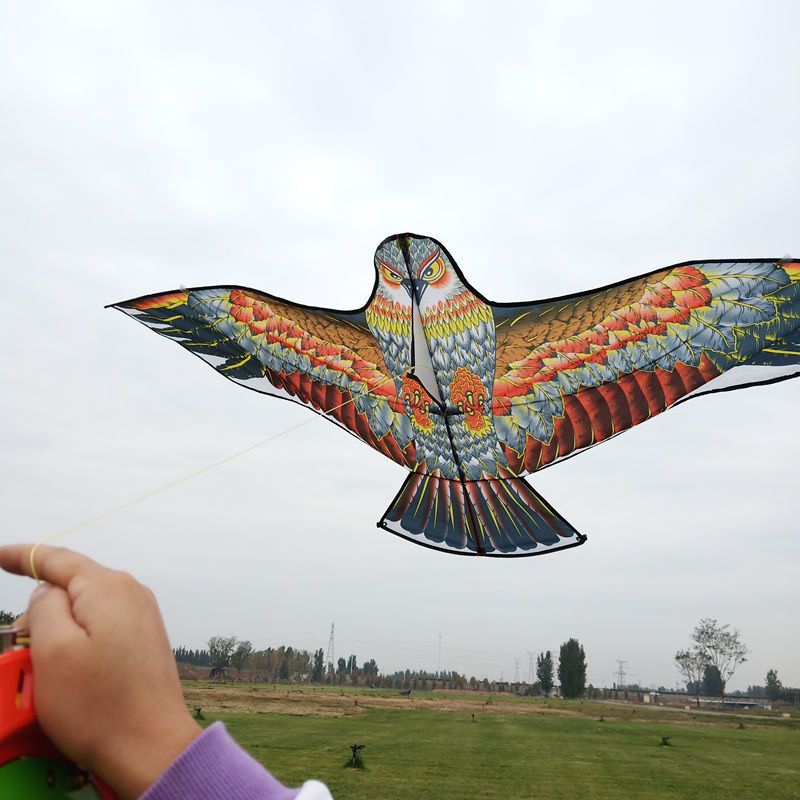 新店潍坊驱鸟老鹰风筝卡通儿童成人果园驱鸟微风易飞可d2