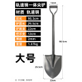 加厚铁锹铁锨农用锰钢家用种菜种花工具铁铲园艺工兵铲子户外挖土 大号轨道钢尖铲太结实使劲造
