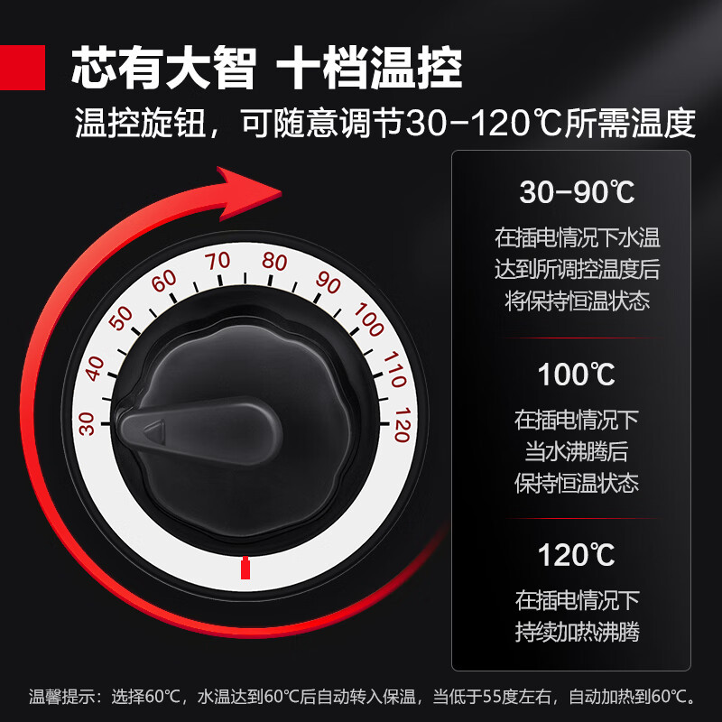 德玛仕(DEMASHI)电热蒸煮桶开水桶商用 不锈钢开水器 大容量加热汤煮粥茶水月子凉茶桶DMS-ZZT60L