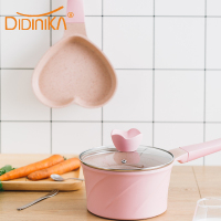 迪迪尼卡(Didinika)宝宝辅食锅婴儿奶锅小锅平底汤锅麦饭石不粘锅煮泡面热牛奶锅