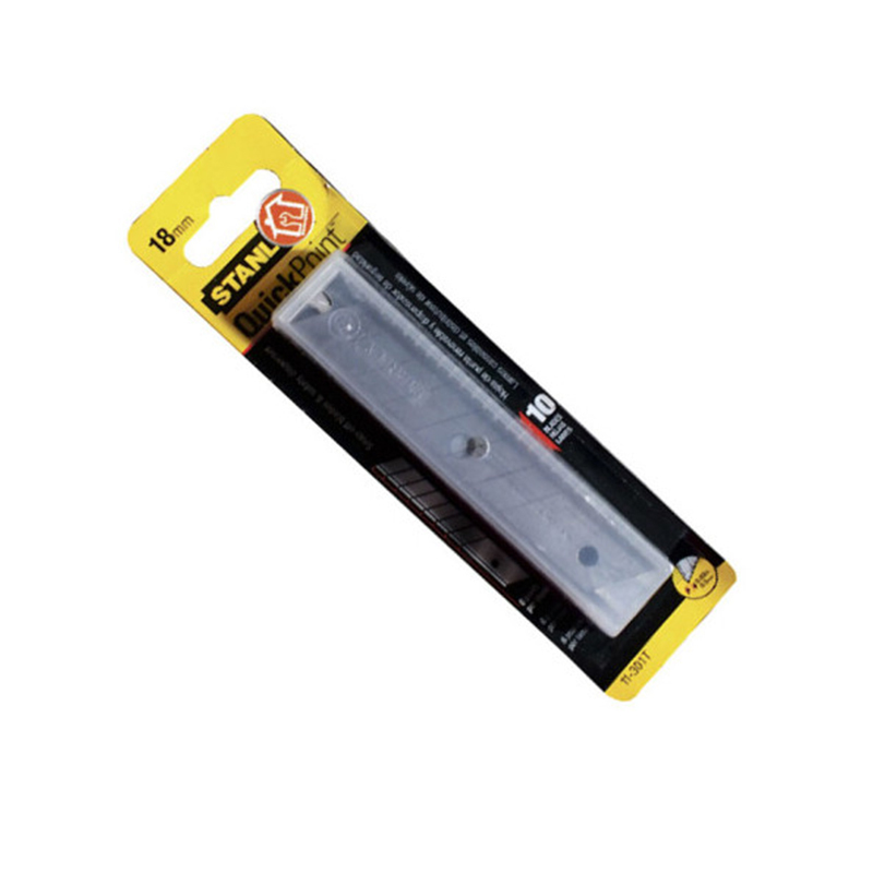 史丹利(Stanley)美工刀替换刀片18mm 10片装 11-301T-22