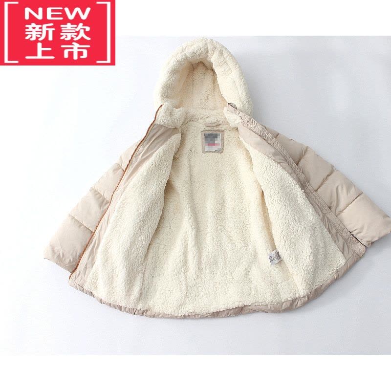 可莉允2-14岁加厚女童冬季羊羔毛棉袄外套夹棉保暖棉衣棉服中长款图片