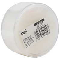 得力deli海绵缸9102办公财会用品 圆形点钞湿手器 沾水缸优质海绵5个装