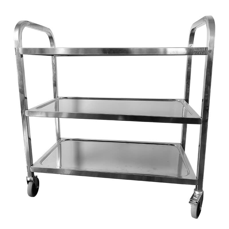 金迪乐不锈钢厨房移动收送餐车图片