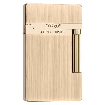 ZORRO佐罗正品煤油朗声打火机钢音钢声清脆拉丝朗声机送配件男朋友礼品 金色