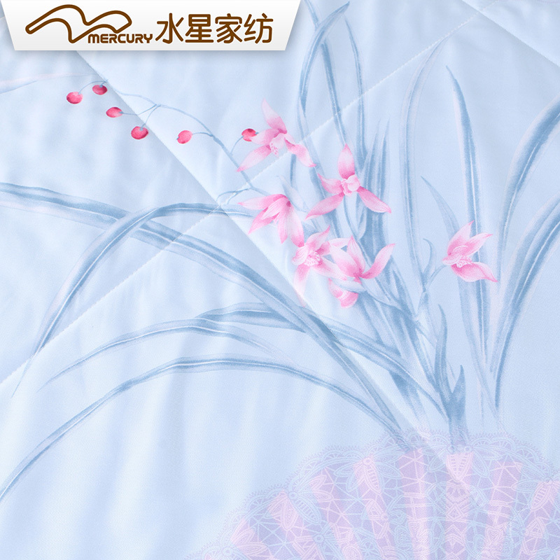 水星(MERCURY) 家纺 纤维夏被 空调被夏贡缎凉被被子被芯怀古和风天丝夏被 2018新品 150*200cm