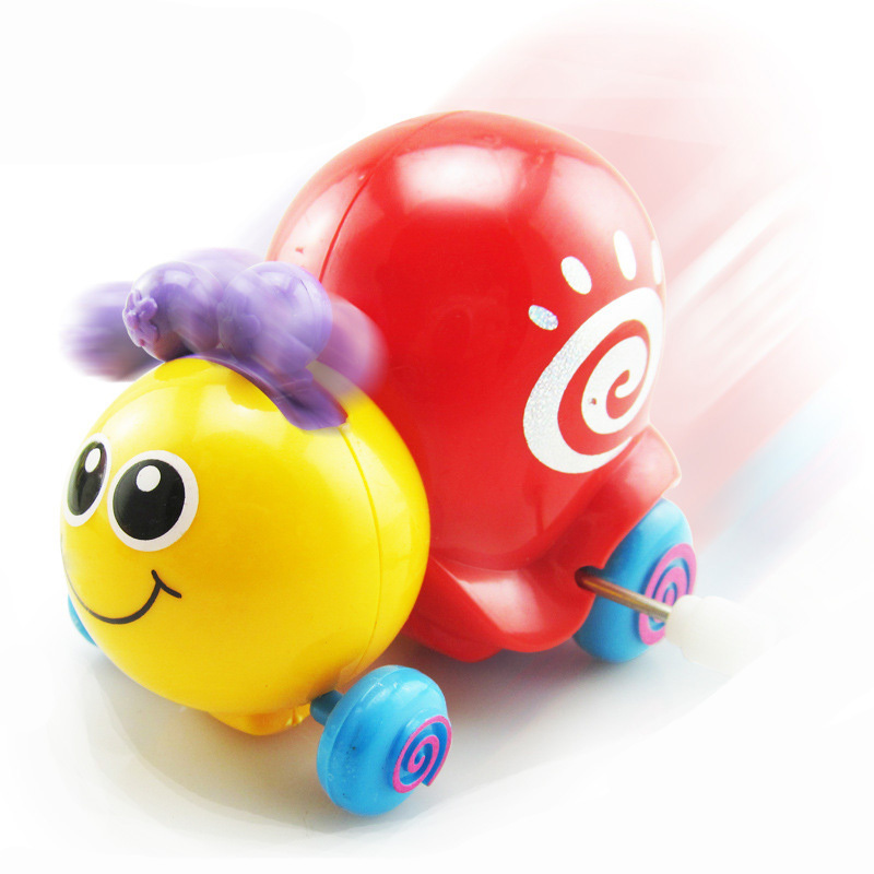 悦臻儿童发条玩具 怀旧上链卡通摇摆蜗牛玩具儿童有趣玩具创意发条