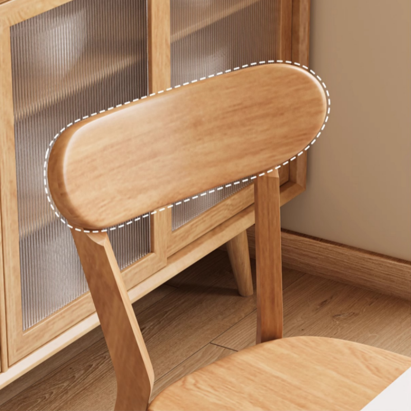 铭思达餐椅木质把高清大图