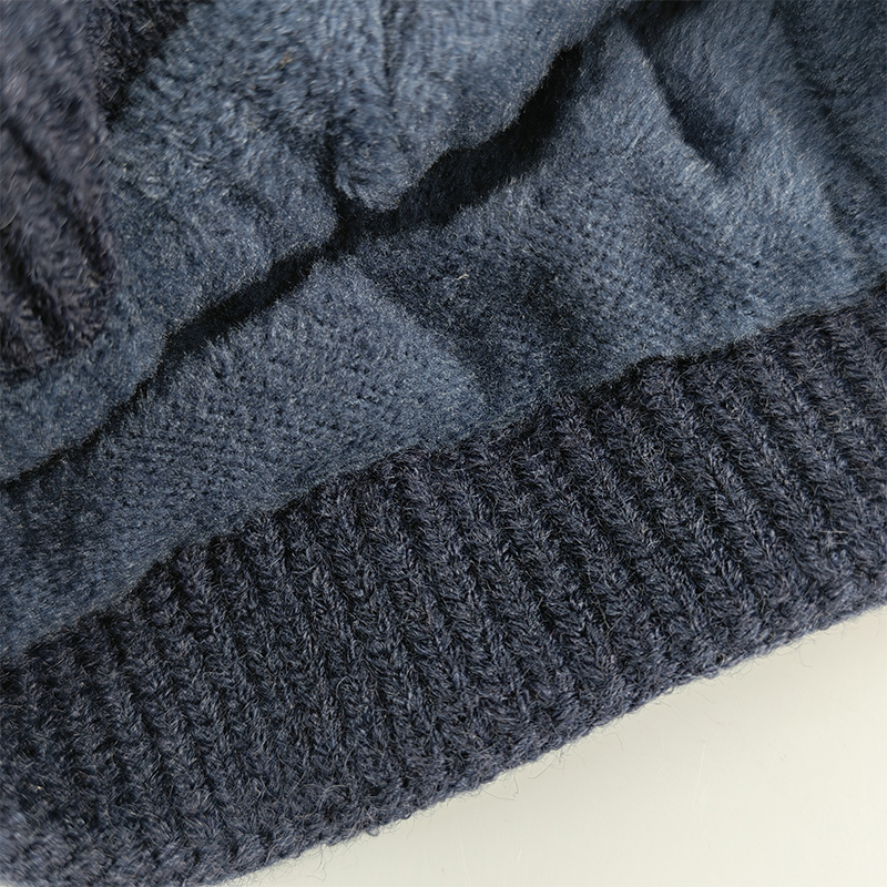 鸽护 毛线帽 GH177QDK-藏青色 顶高清大图