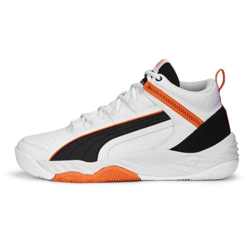 彪马(Puma)高回弹舒适EVA中底防滑耐磨综合训练鞋男 white_(white_/_black_/_orange) 44.5