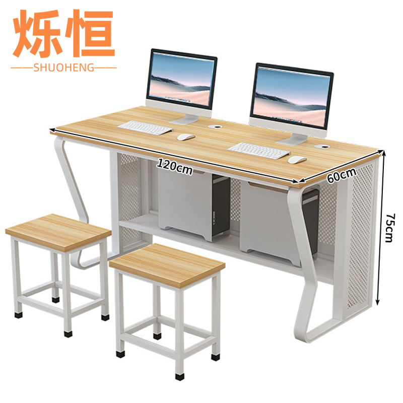 烁恒办公桌双人位套高清大图