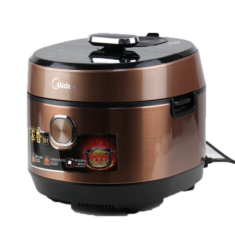 美的(Midea)电压力锅5升玄钢厚釜 IH大火力 浓香翻滚电高压锅MY-HT5070P