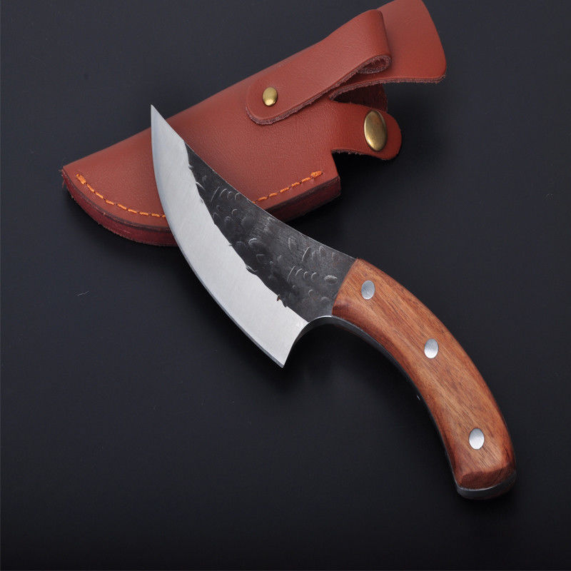 打能家用菜刀锋利刀具屠宰刀卖肉刀分割刀剔骨刀杀鱼刀y1|削肉刀 皮套