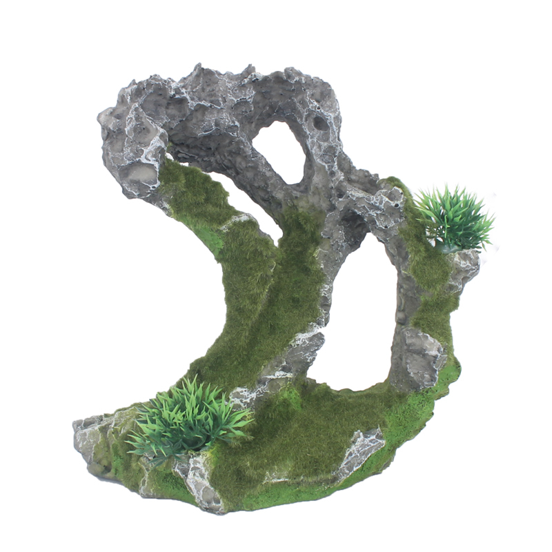 珊瑚假山鱼缸造景假石头奇石怪石水族布景仿真珊瑚石装饰水族用品