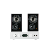 傲立 6000A+RECHMOND IV 列治文4 HIFI书架音箱功放套装发烧级 银色+胡桃红色