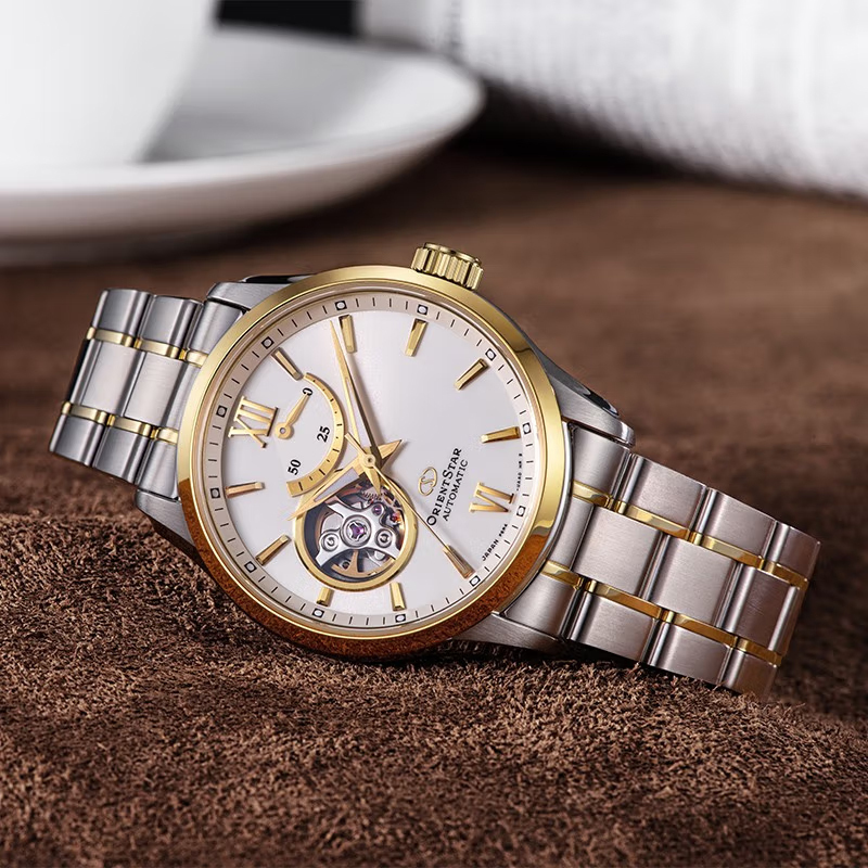 东方星orientstar男士机械表名仕系列透窗表盘商务时尚男士自动机械表