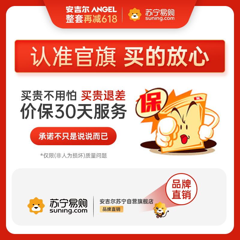 安吉尔(Angel)前置过滤器 反冲洗家用J2615滤网前置净水器2500L/H主水管过滤J2615-GWG-2500