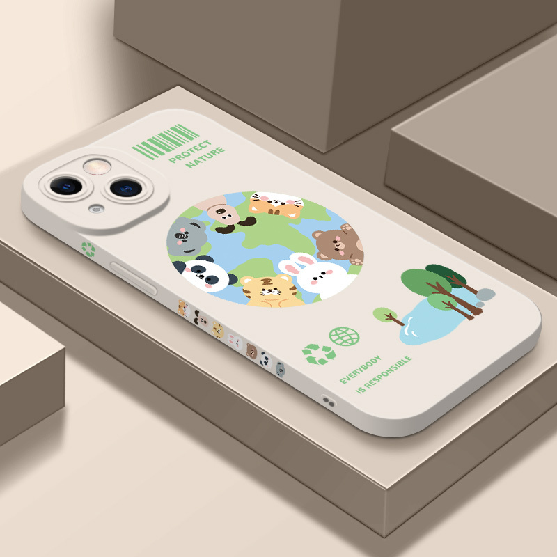 卡绮苹果13手机壳iPhone12新款11promax动物园聚会x硅胶xsmax女款x全包8plus镜头iPhone创意