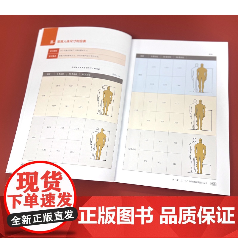正版 设计必修课 室内设计与人体工程学 第二版 初学者入门基础性学科 人体工程学 餐饮商场酒店休闲娱乐住宅空间设计参考高清大图