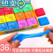 绿彩虹光可塑橡皮擦 拉丝 彩色无软橡皮泥可变色益智玩具创意橡皮泥新款 红+粉+桔+白+灰/各2块