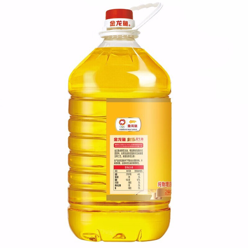 金龙鱼花生油 纯香花生油5L/桶 一级压榨 健康烹饪优选食用油高清大图