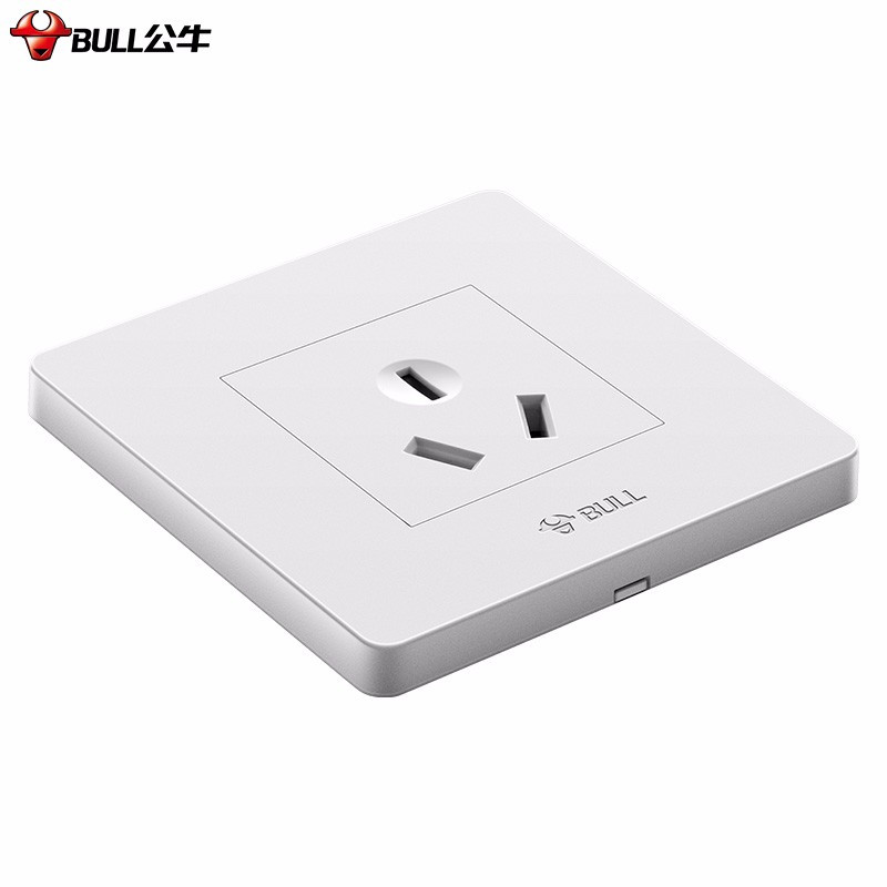 公牛(BULL) 开关插座面板 16A大功率热水器空调用三孔墙壁电源插座G07Z104.