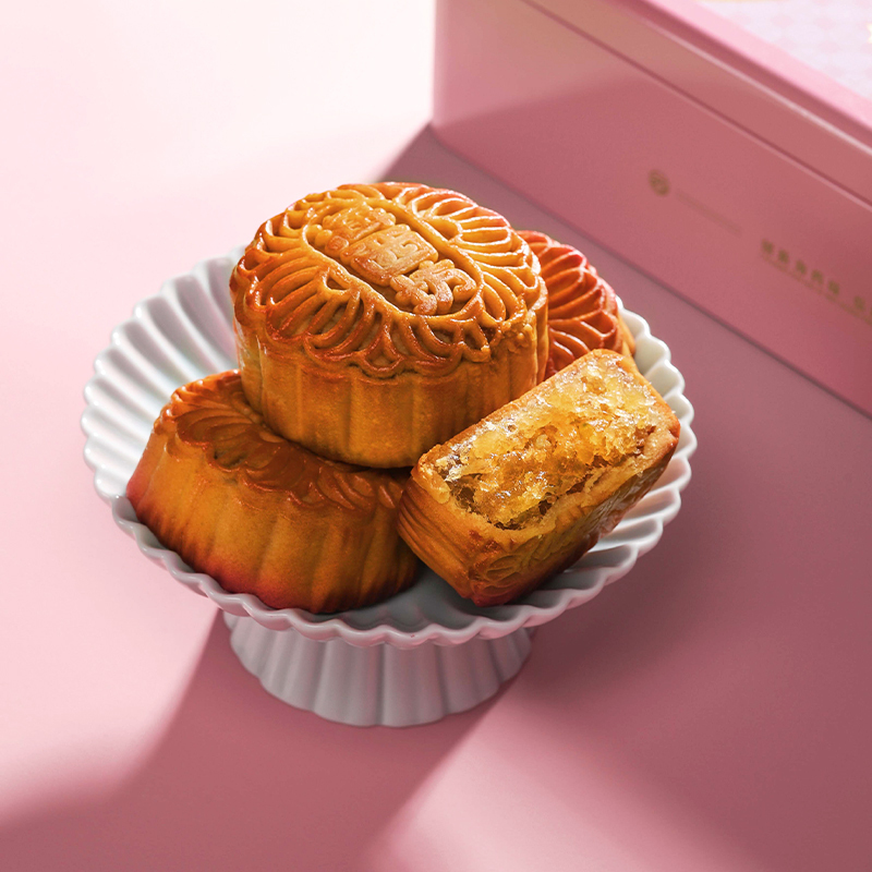 HAIXIFANG海西坊七星伴月素月饼680g金桔陈皮冬翅蓉月饼