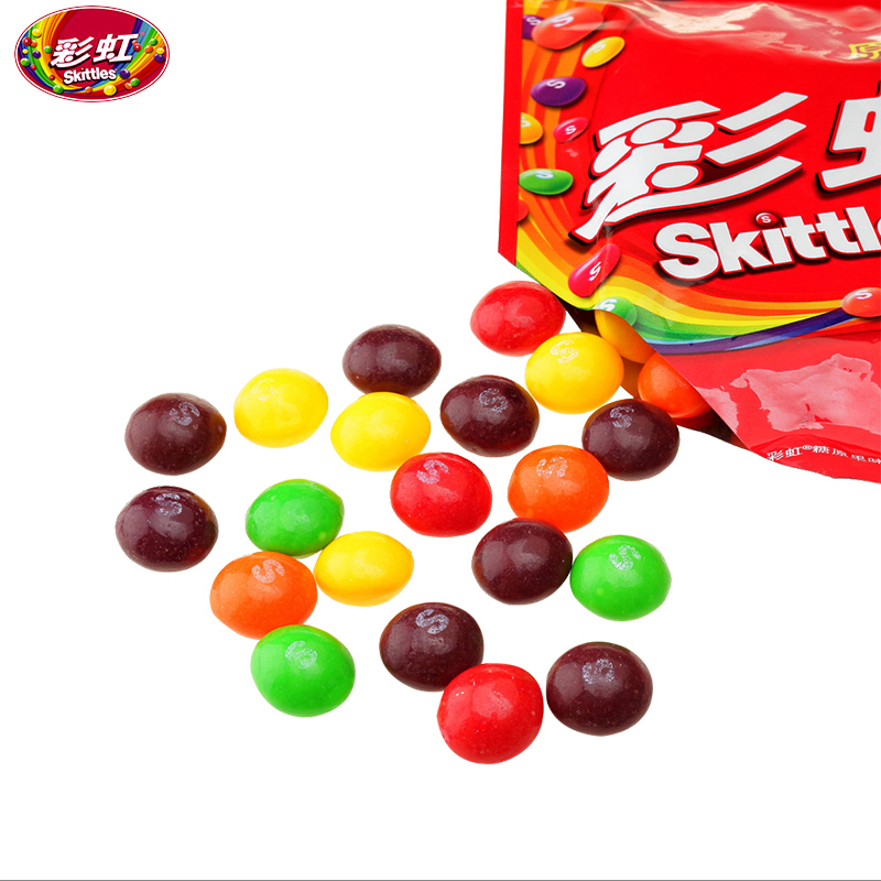 彩虹糖劲酸味40g5袋休闲糖果