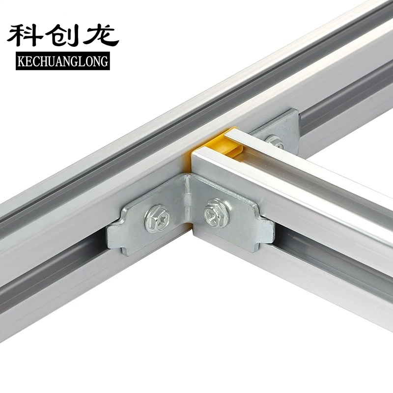 科创龙(KECHUANGLONG)铝合金走线架配件 不锈钢双孔拐角件/1个高清大图