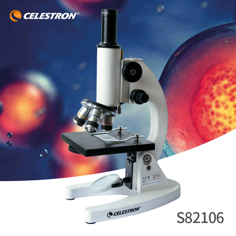 星特朗(Celestron)S82106显微镜专业生物显微镜实验套装高倍高清中小学生教学显微镜高倍放大镜儿童学生科普礼物