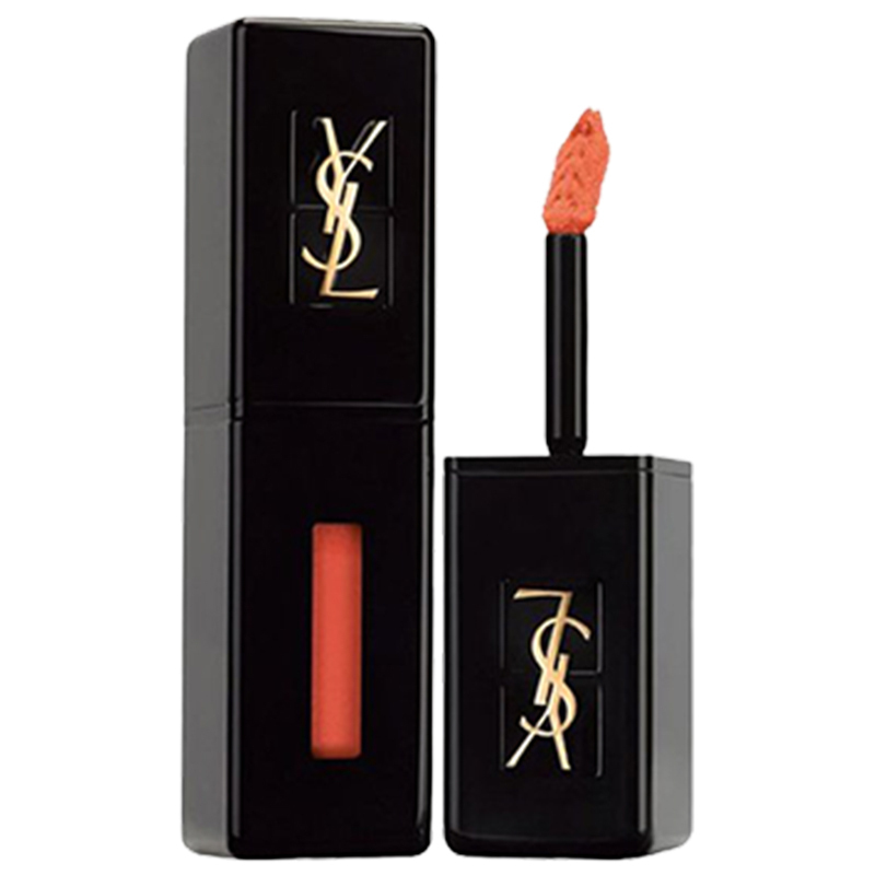 [元气奶油橘]SAINT LAURENT PARIS YSL 圣罗兰 黑管唇釉 #408 5.5ml 遮瑕;减淡唇纹