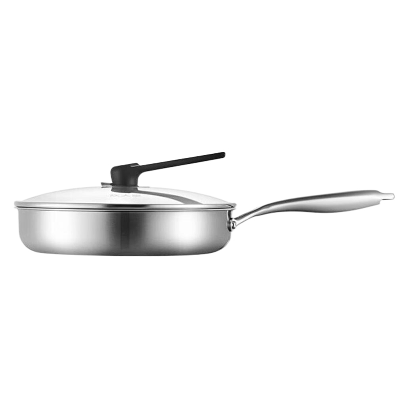 炊大皇(COOKER KING) 全面屏多层钢煎锅家用锅具煎蛋牛排煎锅烙饼锅JG26QM-T