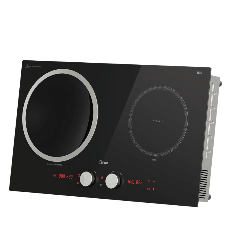 美的(Midea) 双灶电磁炉家用双头灶大功率大火力嵌入式凹面电磁灶平面电陶炉5000瓦大功率MC-DZ50D03Q图片