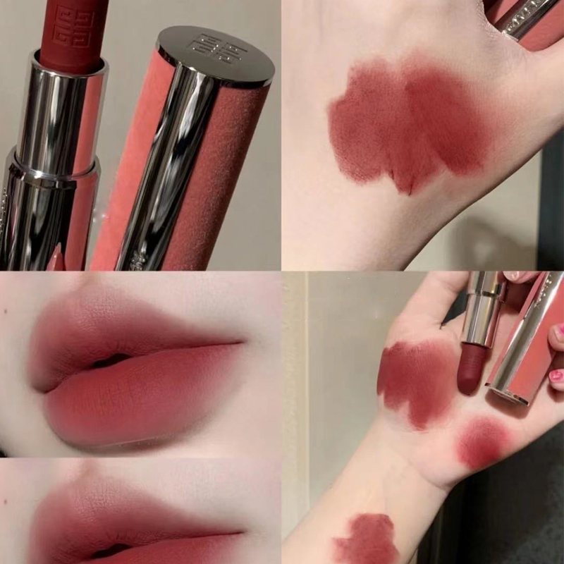 givenchy纪梵希小羊皮口红高级定制唇膏唇彩女士唇膏34g支粉丝绒n275