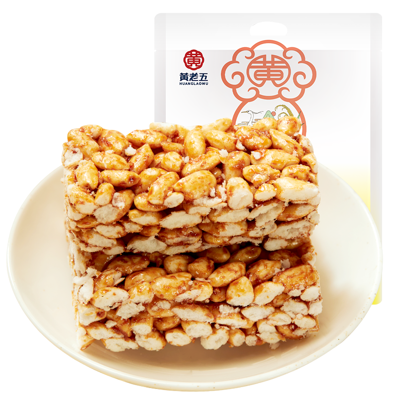 黄老五红糖糯米脆288g传统小吃零食健康休闲糕点食品米花酥小包装