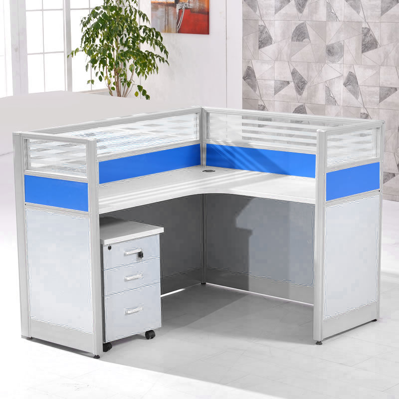 合祥源 ZTJ-BGZ050 L型屏风工位 含主机架键盘架活动柜 1200*1400*1100mm 单位:组高清大图